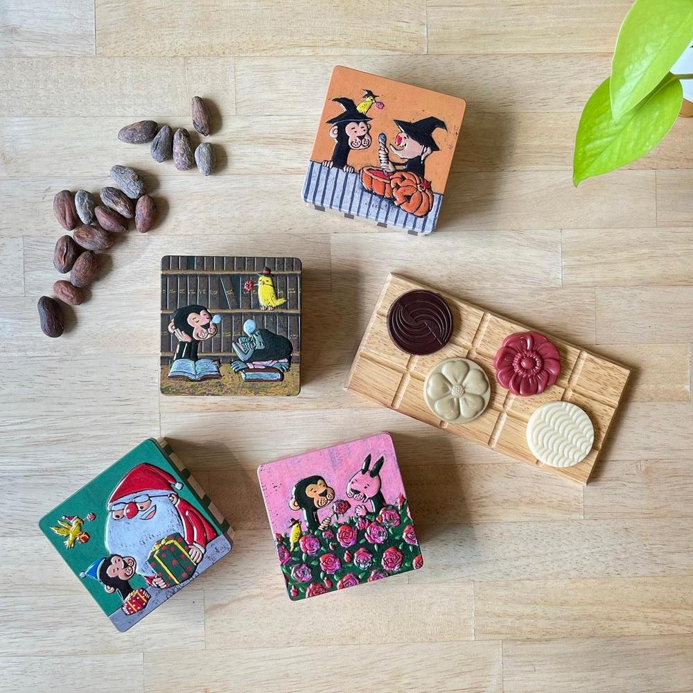 チョコレート専門店「サルくんの旅缶 6缶セット」 | CHOCO FOREST
