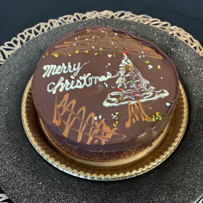クリスマスチョコガナッシュケーキ