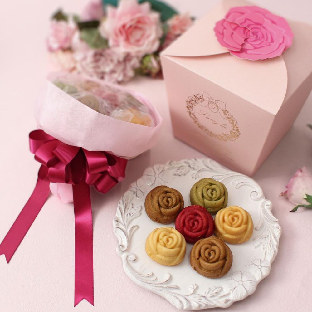 【数量限定】【送料込】バラのマドレーヌの花束「ベルレーヌブーケピンク」 dmbb | バラのマドレーヌのお店ランジェラ