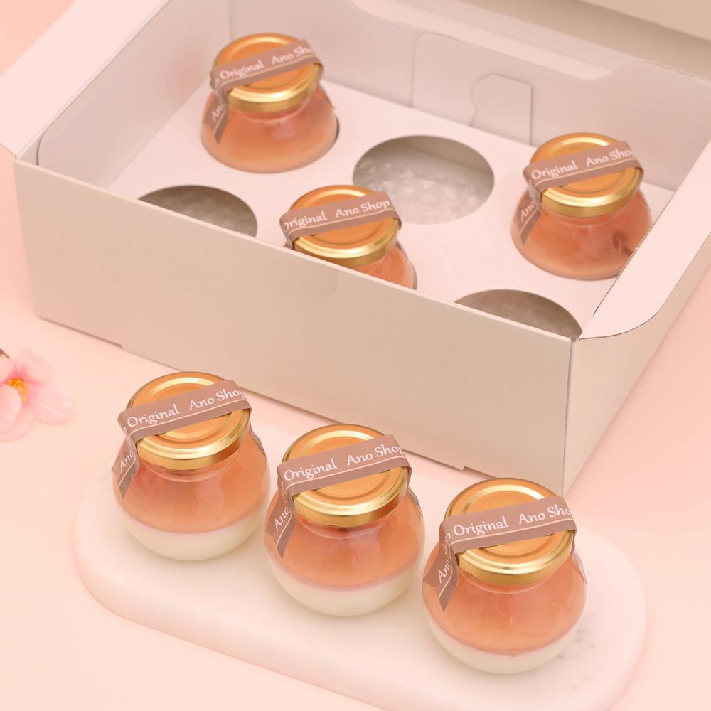 春限定】さくらプリン(3個入/6個入) | 穴太商店