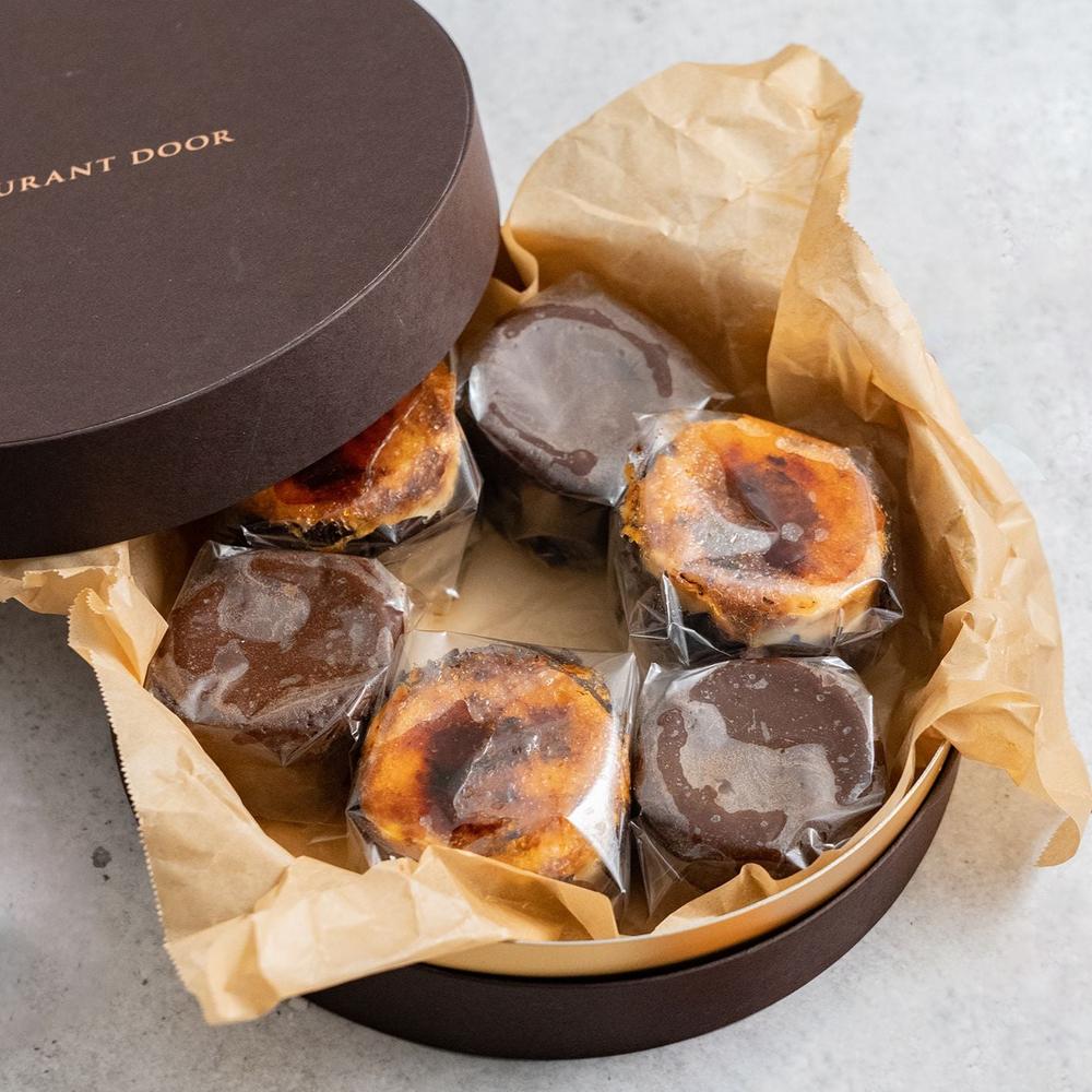 フォンダンショコラとミニバスクチーズケーキの6個セット
