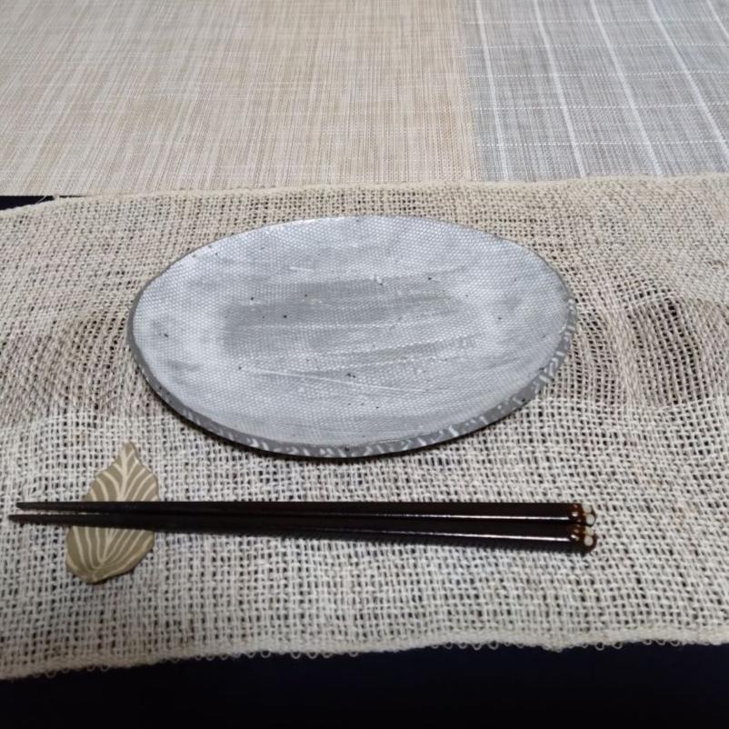 布目楕円皿