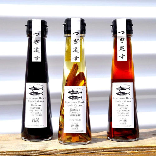 ジャパニーズ ダシ Katsuoflavor soysauce & Vinegar 3本セット