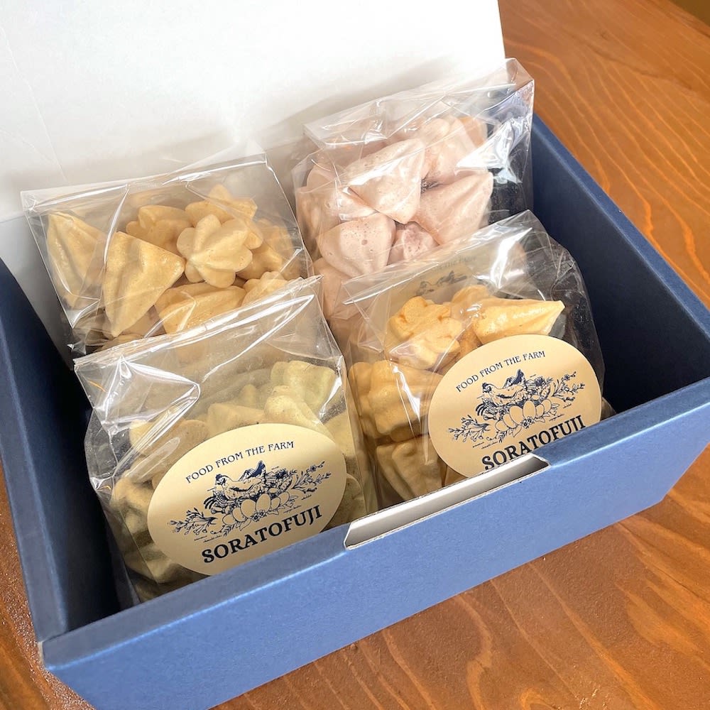 山並様　メレンゲクッキー　焼き菓子 メレンゲクッキー［4種詰め合わせセット］ | プリンと焼き菓子SORATOFUJI