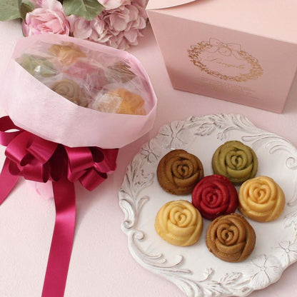 【数量限定】【送料込】バラのマドレーヌの花束「ベルレーヌブーケピンク」 dmbb | バラのマドレーヌのお店ランジェラ