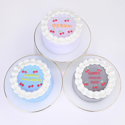さくらんぼフリルセンイルケーキ