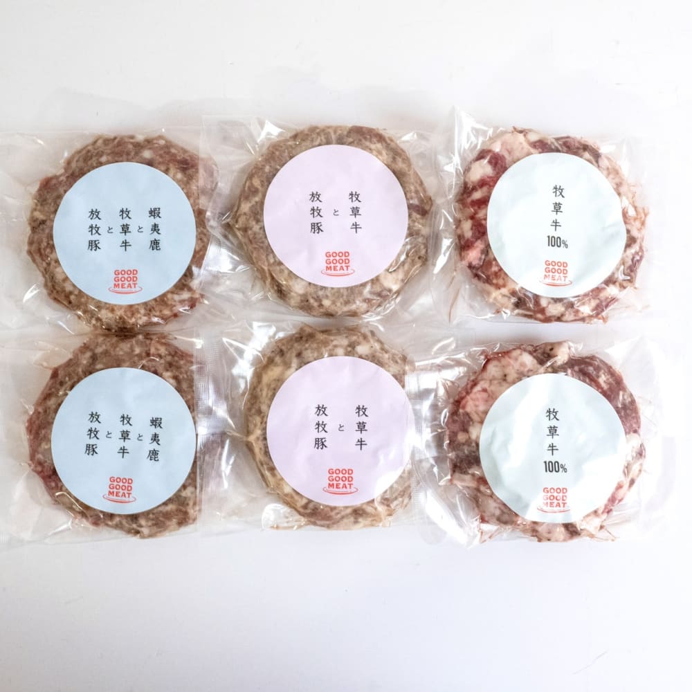 ハンバーグ3兄弟セット（120g×6個入り） | GOODGOODMEAT