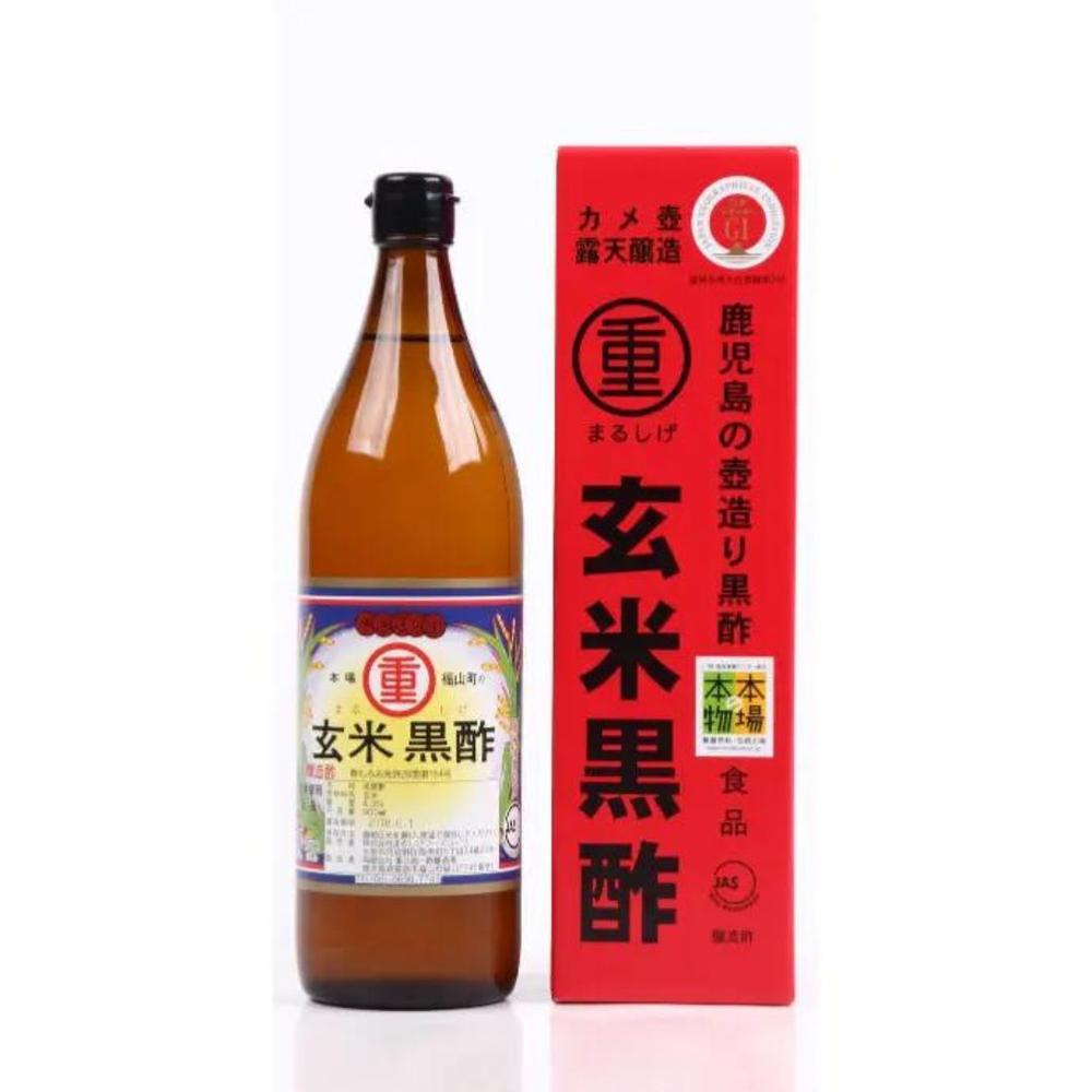 送料無料】まるしげ玄米黒酢 900ml 2本セット | 株式会社