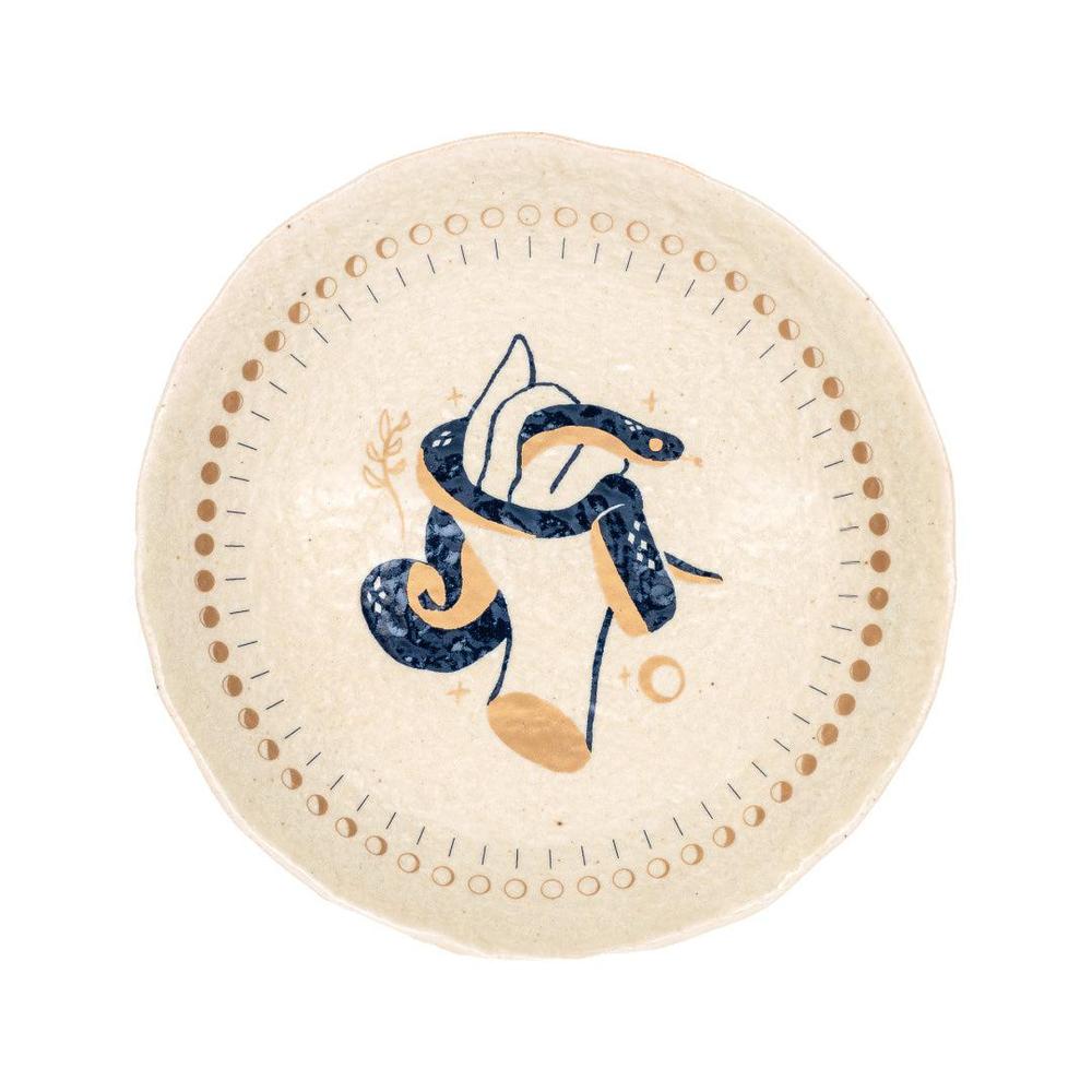 Serpente 丸皿 （Clay Party せともの）