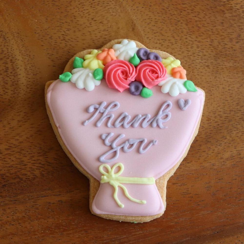 【アイシングクッキー】ブーケ Thankyou