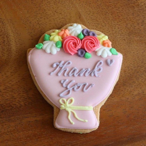 【アイシングクッキー】ブーケ Thankyou