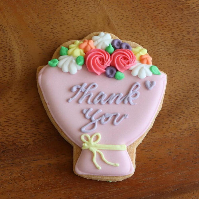 【アイシングクッキー】ブーケ Thankyou