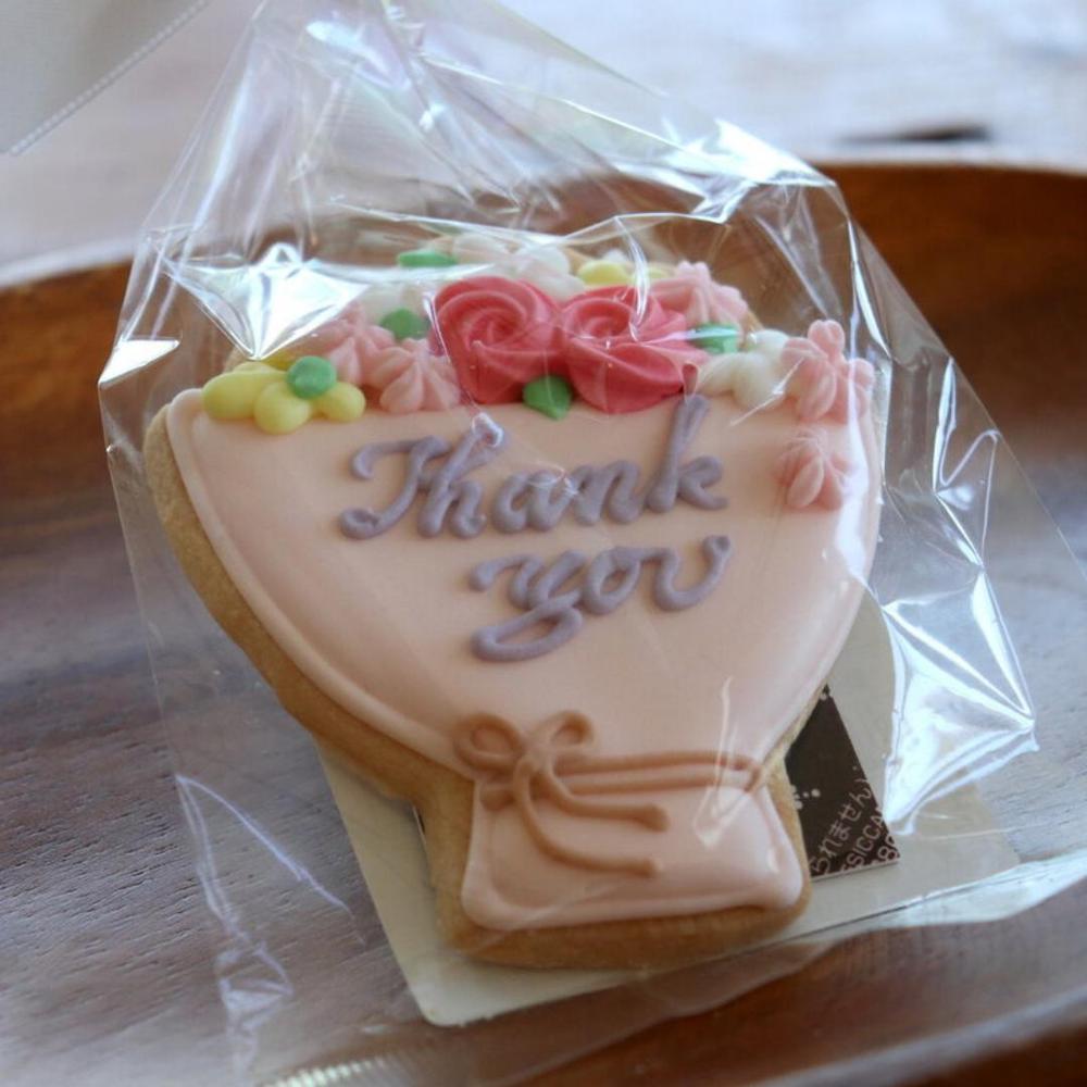 【アイシングクッキー】ブーケ Thankyou
