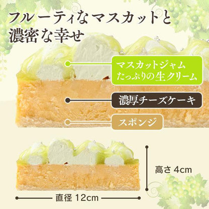 【送料無料】濃厚チーズケーキ マスカット | 京都フレーバーズ