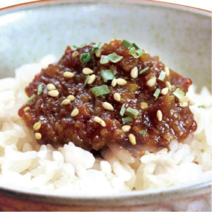 【化粧箱付】ご飯にひとさじ 詰合せHA3(肉味噌,鶏すき,さけ茶) | 新潟小川屋
