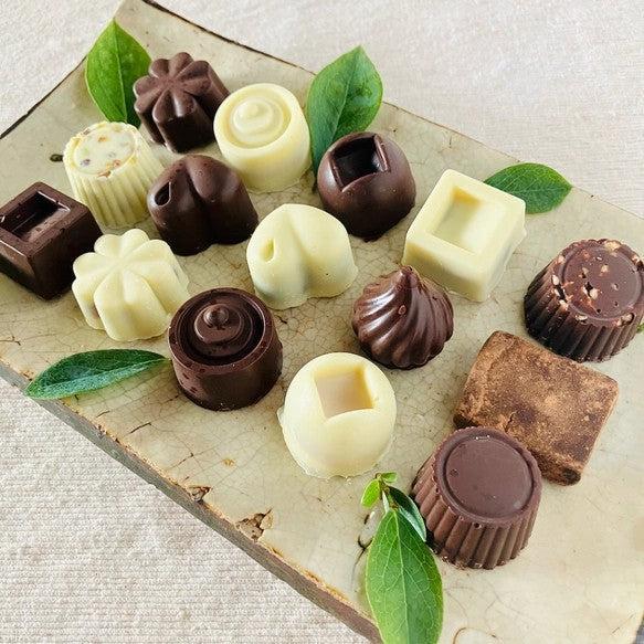 ホワイト＆ビター＆生チョコ詰合わせ＜15個＞オーガニックチョコ使用