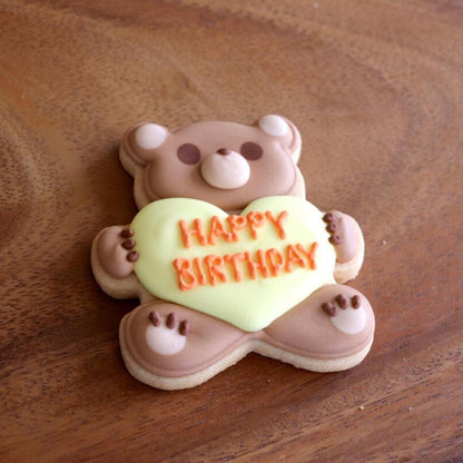 【アイシングクッキー】ラブリーベア HAPPY BIRTHDAY