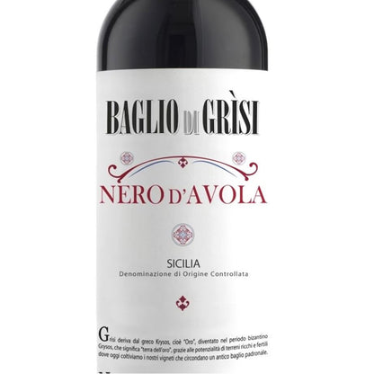 バリオ ディ グリーシ ネロ・ダーヴォラ 2021 【BAGLIO DI GRISI NERO D'AVOLA 2021】 BIO赤ワイン