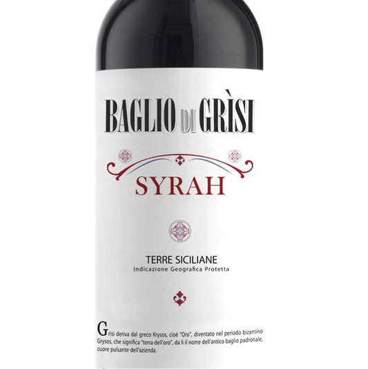 バリオ ディ グリーシ シラー 2021 【BAGLIO DI GRISI SYRAH 2021】BIO赤ワイン