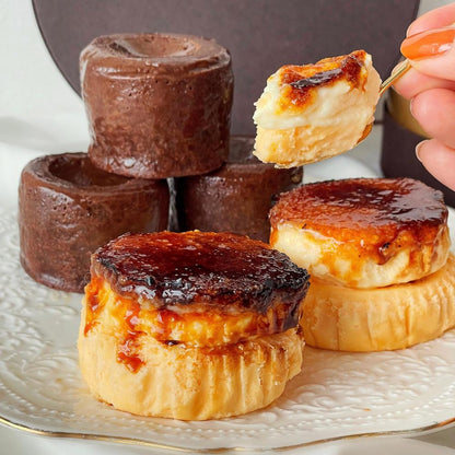 フォンダンショコラとミニバスクチーズケーキ