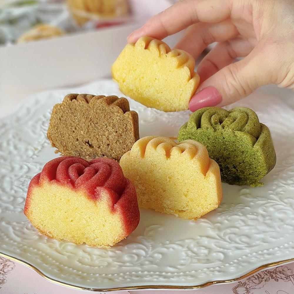 【数量限定】【送料込】バラのマドレーヌ ベルレーヌギフト(5個入/9個入/12個入) | バラのマドレーヌのお店ランジェラ