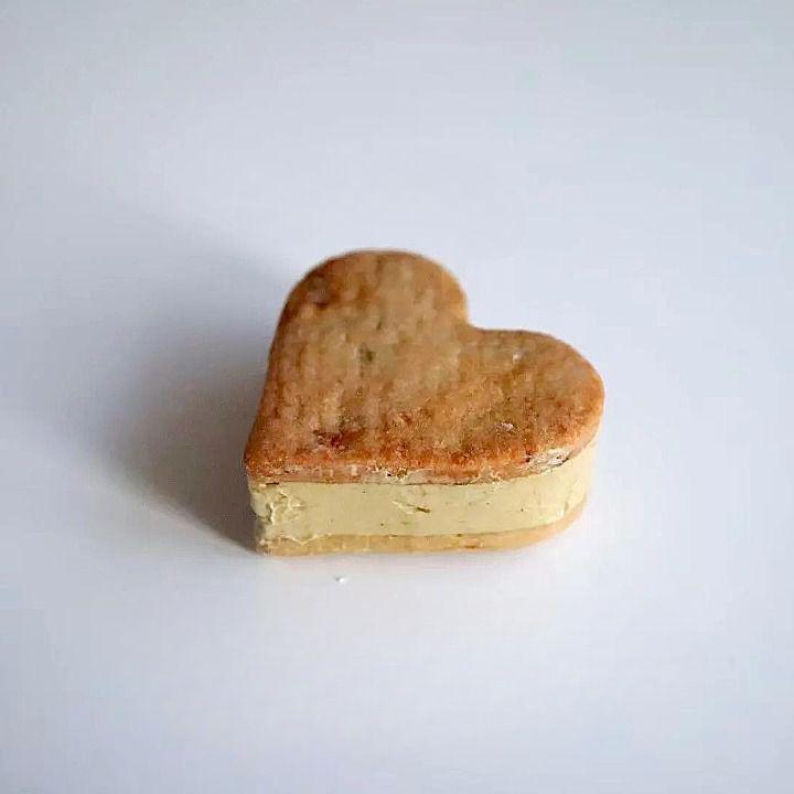ハートのバターサンド