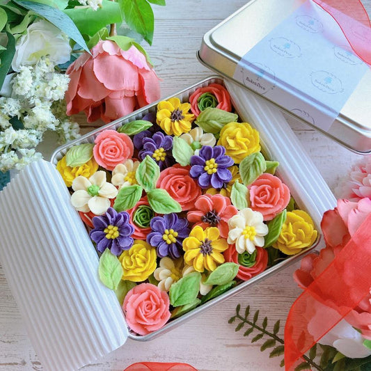 お花畑あんクッキー缶