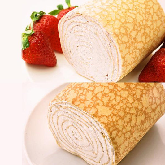 ミルクレープロール プレーン&いちご