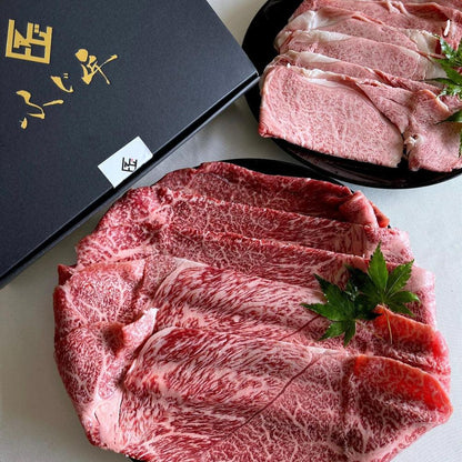 【送料無料】やまぐち和牛 燦 すき焼き食べ比べセット500g | 厳選肉専門店ふじ匠