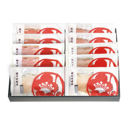 【化粧箱付】味くらべ(甘粕さけ,赤魚,甘粕銀だら,味噌さけ,ほっけ,味噌銀だら) | 新潟小川屋