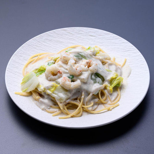 「カニ屋が作る 海のパスタ」海香る ガサ海老 クリームソース