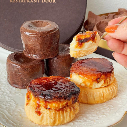 フォンダンショコラとミニバスクチーズケーキ