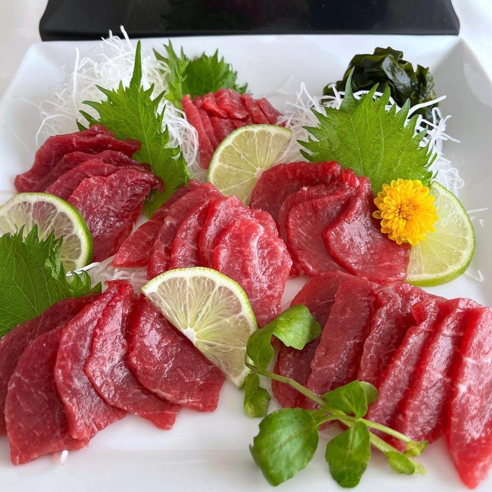 上赤身馬刺し
