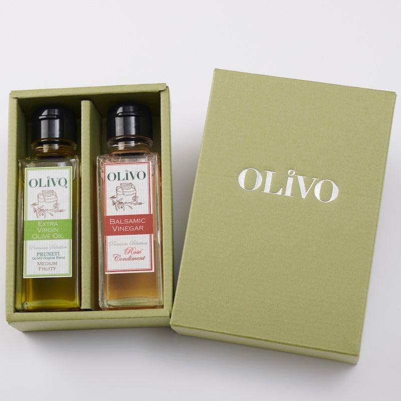 お魚料理におすすめミディアムフルーティーオリーブオイルとロゼバルサミコ酢 セット | OLiVO（オリーヴォ）