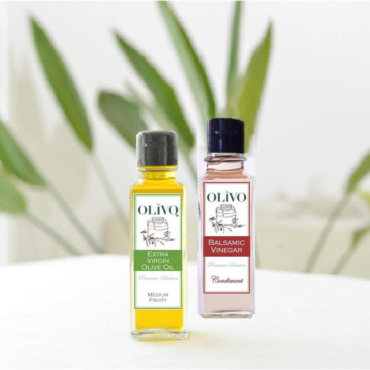 お魚料理におすすめミディアムフルーティーオリーブオイルとロゼバルサミコ酢 セット | OLiVO（オリーヴォ）