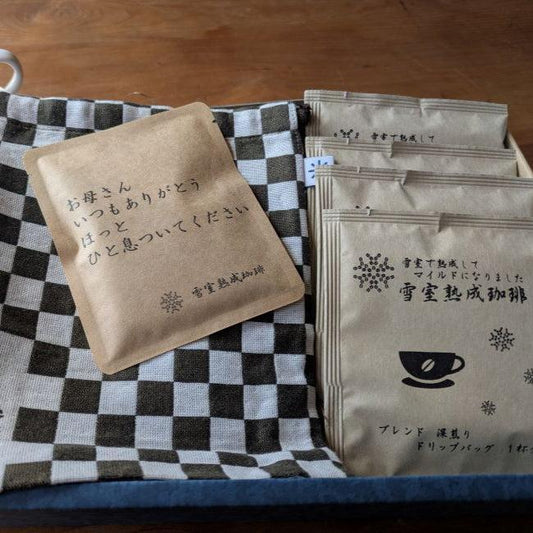 【数量限定：母の日ギフト】米織小紋巾着 × 雪室熟成珈琲 