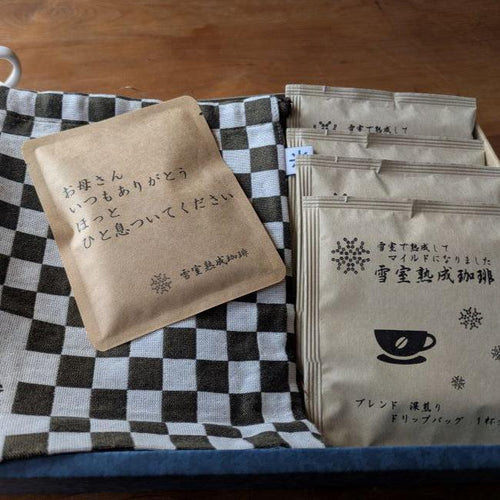 【数量限定：母の日ギフト】米織小紋巾着 × 雪室熟成珈琲 