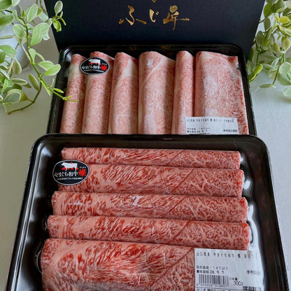 【送料無料】やまぐち和牛 燦 すき焼き食べ比べセット500g | 厳選肉専門店ふじ匠