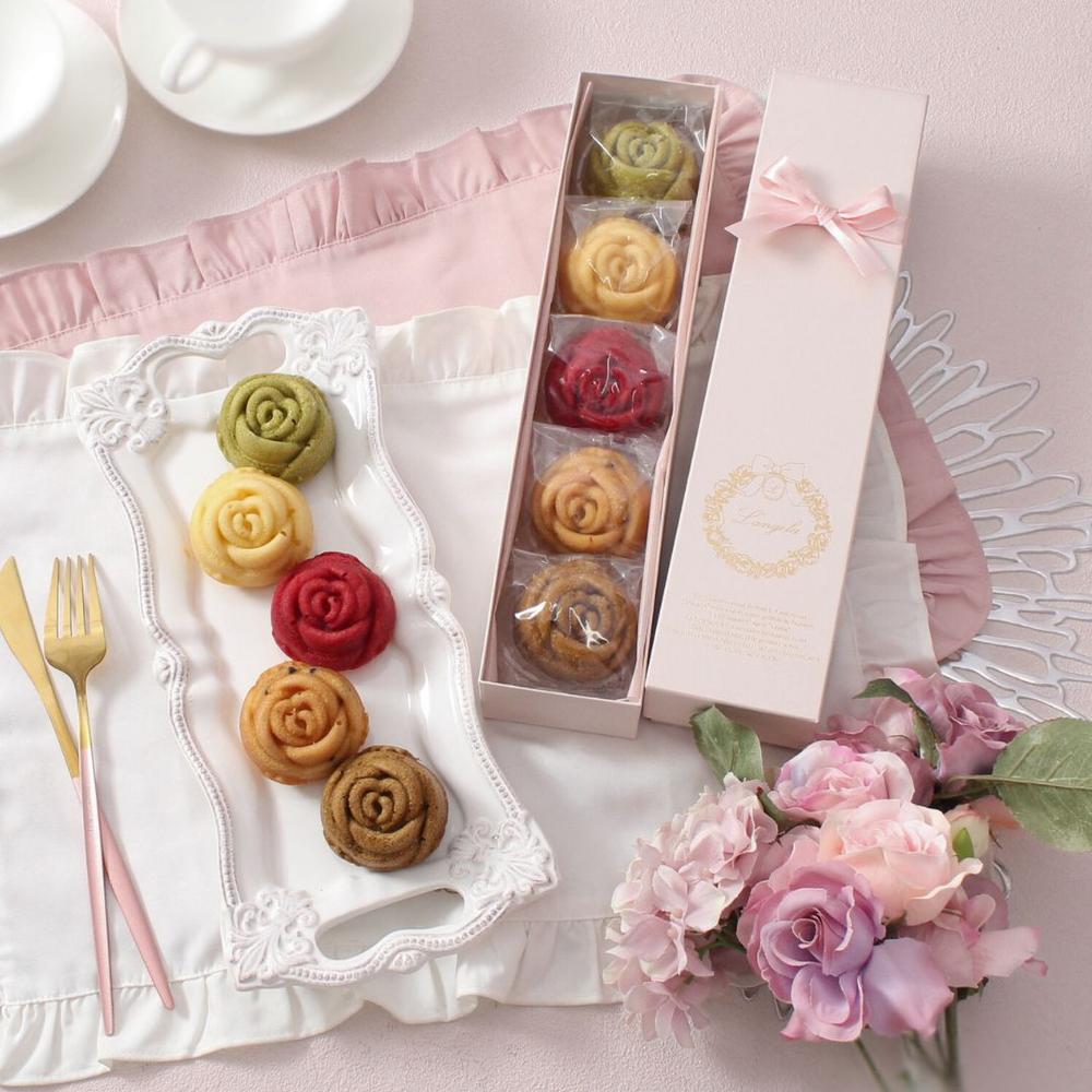 送料込】バラのマドレーヌ5個入ベルレーヌギフト(2セット/3セット