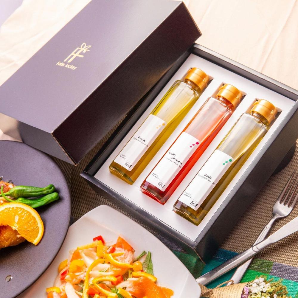 【テレビでも紹介！銀座イタリアンファビズ監修】無添加 フレーバー オリーブオイル ギフトセット | Fabi’s factory（ファビズファクトリー）