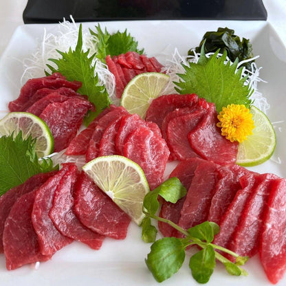 上赤身馬刺し