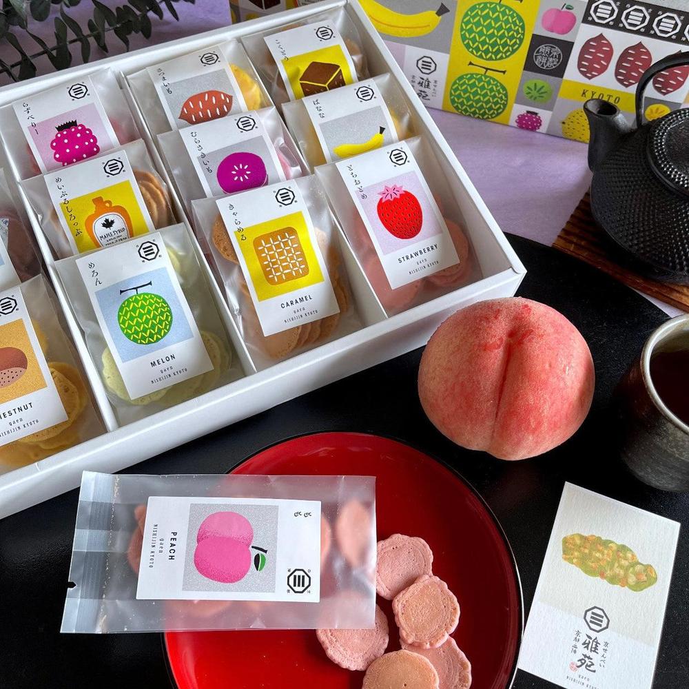 iroiro菓 ～みやび～ 12種類 | 京せんべい 雅苑
