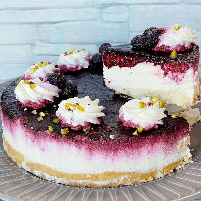 【ビーガン】カネリータ名物 ブルーベリーレアチーズケーキ