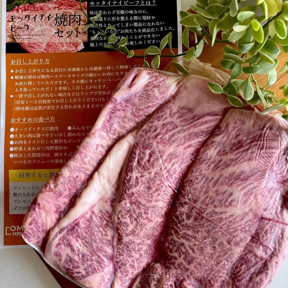 モッタイナイビーフ(国産牛)(500g/1kg) | OMI-Tokyo Beef Select-（オーエムアイ トウキョウ ビーフ セレクト）