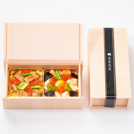 2種のちらし寿司書籍箱入れ