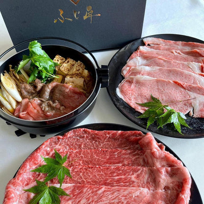 【送料無料】やまぐち和牛 燦 すき焼き食べ比べセット500g | 厳選肉専門店ふじ匠