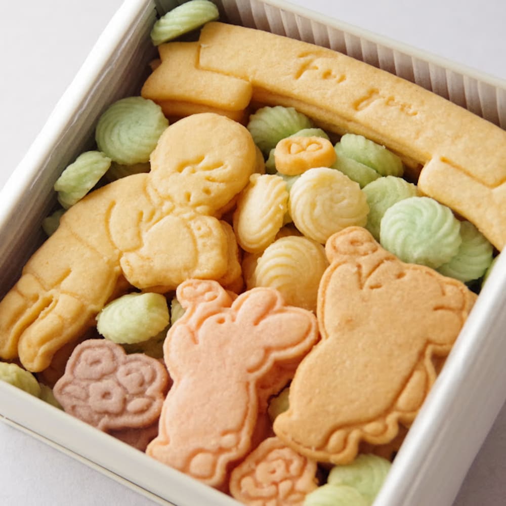 【送料込】クッキー缶/きみと季節のとなりに「花束」
