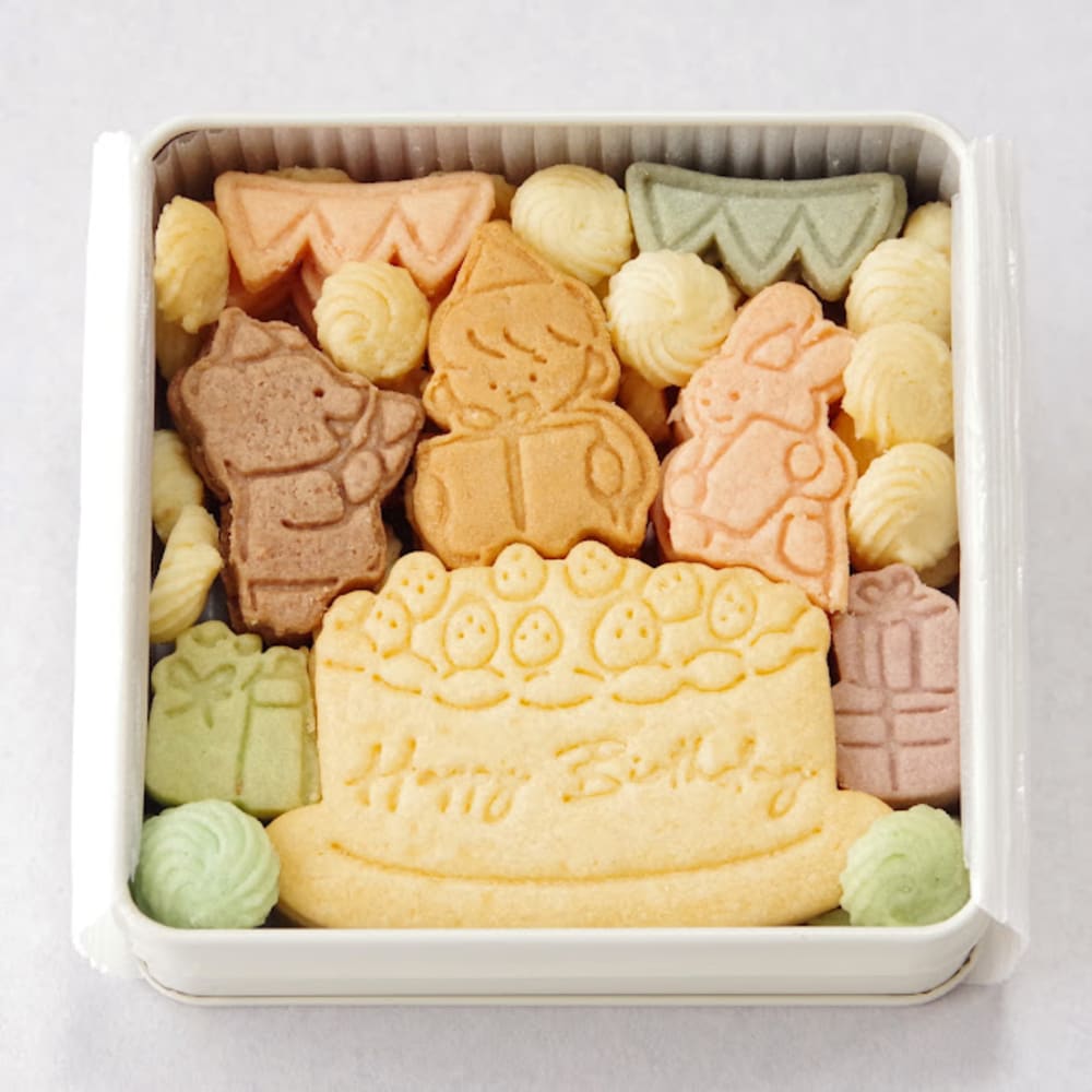 【送料込】クッキー缶/きみと季節のとなりに「HappyBirthday」