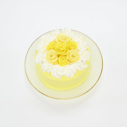 キラキラ薔薇ケーキ