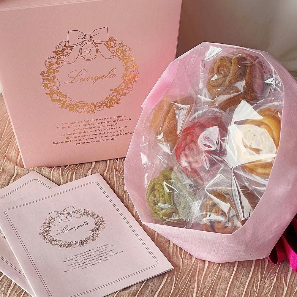 送料込】バラのマドレーヌの花束「ベルレーヌブーケピンク」 dmbb